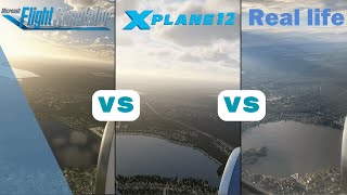 MSFS 2020 vs X-plane 12 vs Real Life. Landing in Berlin Brandenburg Airport