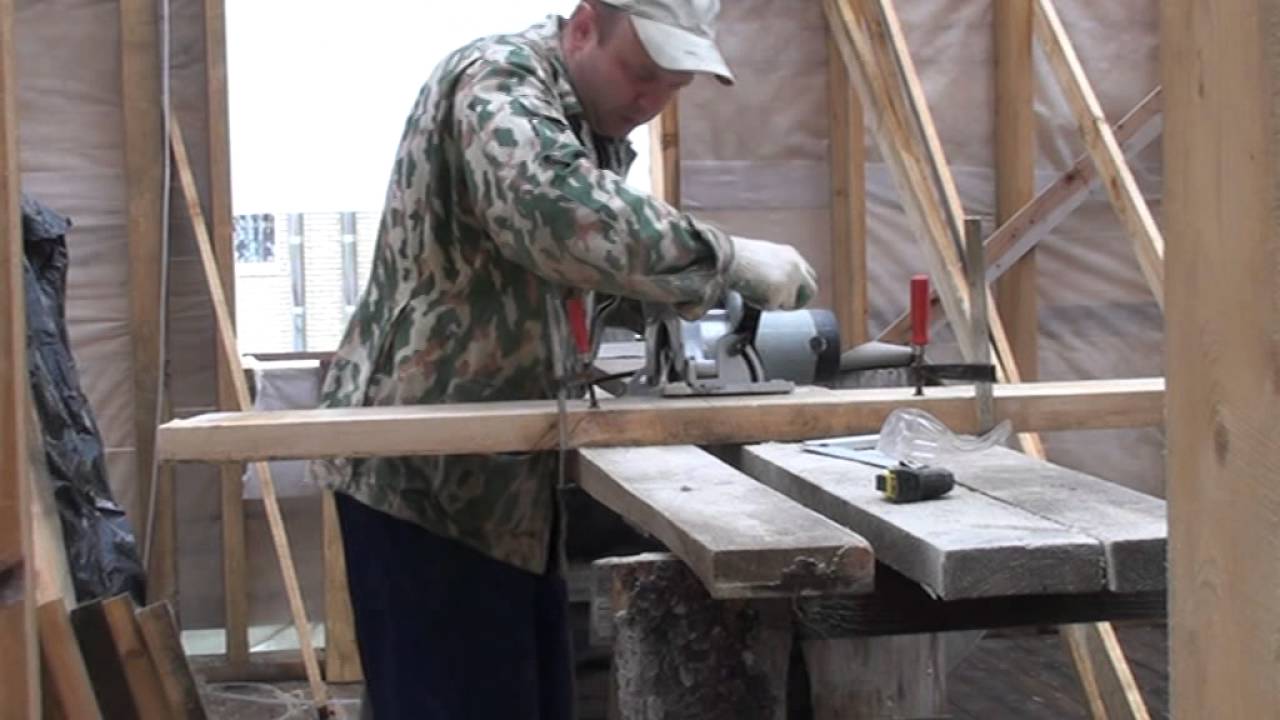 Часть 5.Строительство мансардной крыши. Приготовление по шаблону и ...