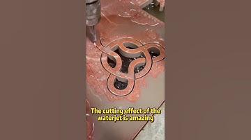 The cutting effect of the waterjet is amazing #cncmachine #waterjetcutting#waterjet #machine#cutting
