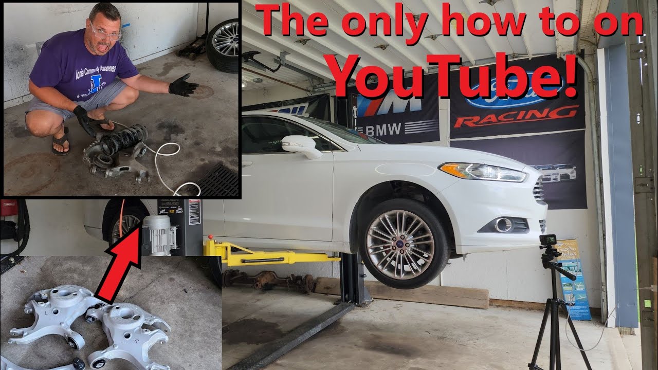 Как заменить задние нижние рычаги подвески Ford Fusion | Видеоинструкция только на YouTube!