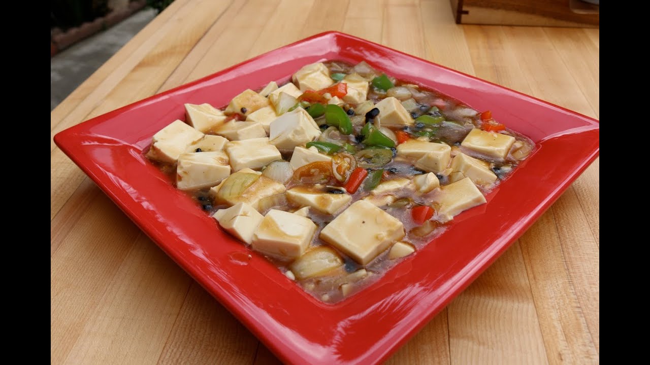 Tofu with black bean sauce Vol 35 YouTube