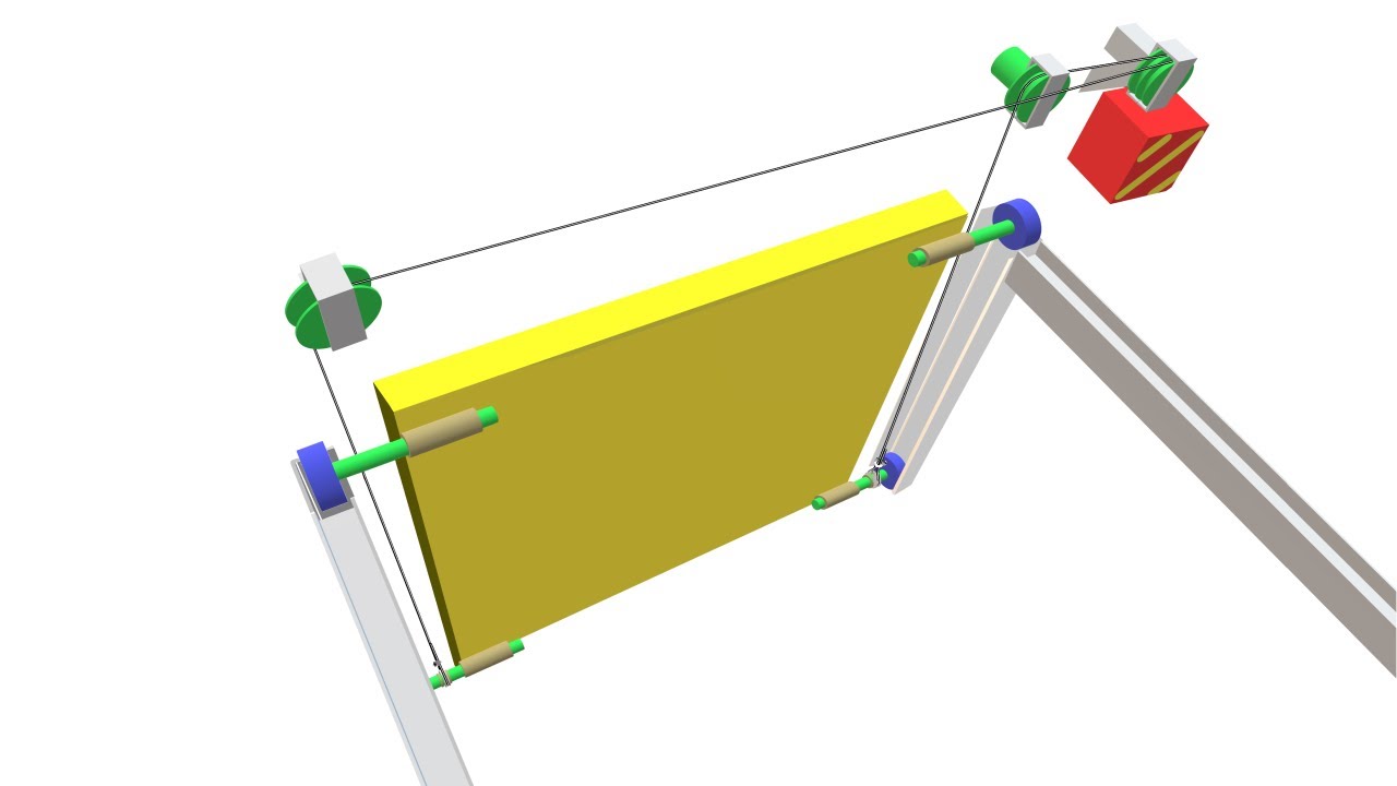 Подъемные ворота в гараж. - YouTube