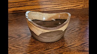 Turning a Stunning Spalted Texas Persimmon Live Edge Bowl
