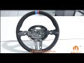 MEWANT-- for BMW Z4 E85 E86 2003-2008 DIY Steering Wheel Cover Installation