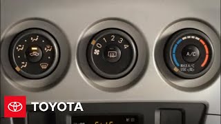 2011-2012 Matrix How-To: Defogging | Toyota