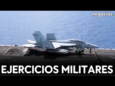 Im&aacute;genes de los ejercicios militares de un buque de guerra de EEUU en el mar de China meridional