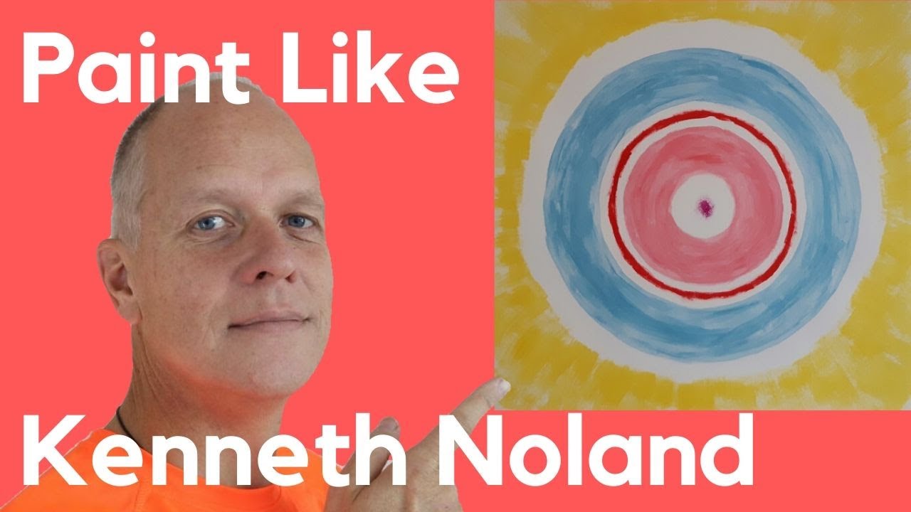 Paint like Kenneth Noland – Color field painting Concentric circles ...