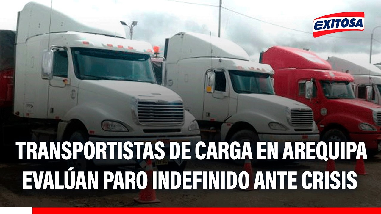 🔴🔵 Transportistas de carga en Arequipa evalúan paro indefinido ante crisis de combustible