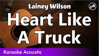 Lainey Wilson - Heart Like A Truck (SLOW karaoke acoustic) Resimi