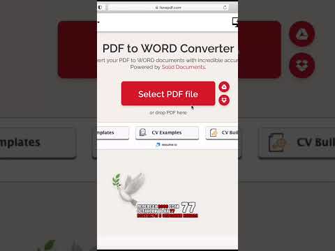 😁 😂Конвертация PDF файла в формат doc в Ворд #технолайфхаки #технофишки