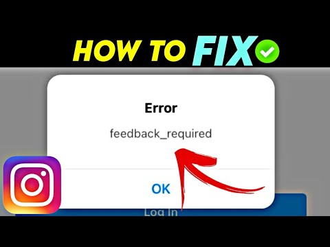 Fix Instagram Feedback Required Login Error In Android | Instagram Feedback Required Problem Solved
