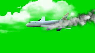 Aeroplane Crash Green Screen Video Aeroplane Crash Landing Green Screen