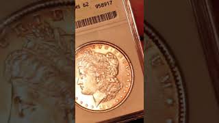 1897 Morgan Dollar ANACS MS62. Classic luster! #MorganDollar #BRCollectibles #coincollecting