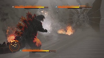 GODZILLA PS4: Burning Godzilla vs Type-3 Kiryu vs Mecha-King Ghidorah
