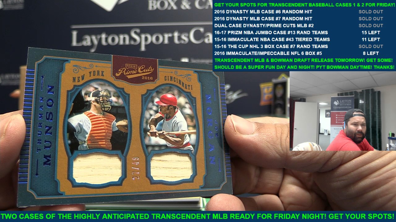Dual MLB Case Break 2016 Topps Dynasty & Prime Cuts Baseball 2 YouTube