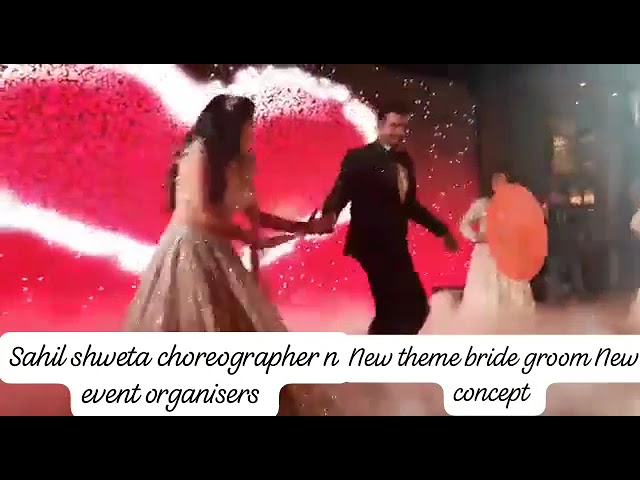 Groom #bride#trending#famous#viral #video#sahil shweta choreographer class=