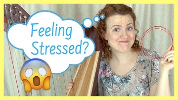 Change a harp string with me... an anxious moment!