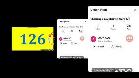 Challenge countdown from 200