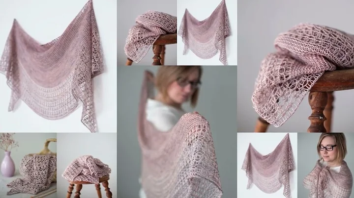 Rosewater shawl // Quick to knit one skein wonder