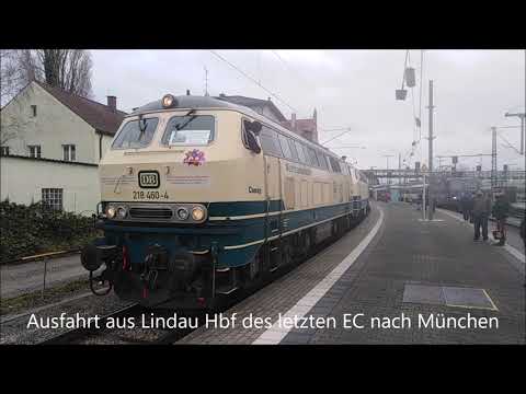 Der letzte Einsatztag des Eurocity´s und des alex Süd auf der Allgäubahnam 12.12.2020