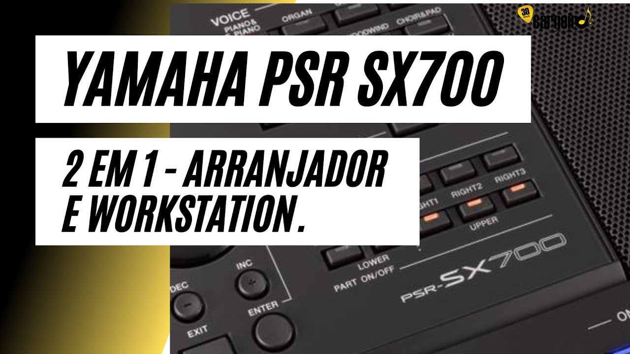 Teclado Arranjador Yamaha PSR-SX700 61 Teclas Sensitiv