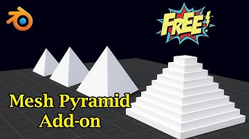 Mesh Pyramid Add-on | Create Pyramids In A Single Click | Stepped Pyramid or Podium of Any Shape