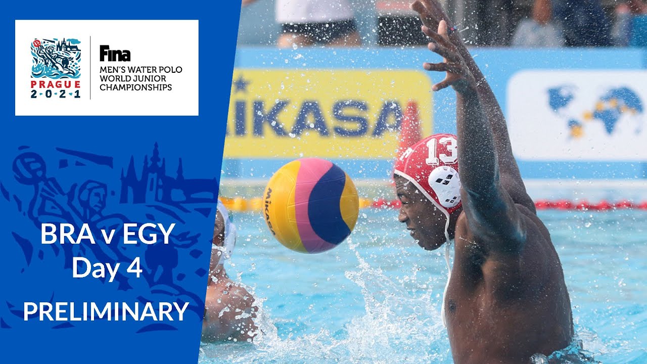Re-LIVE | BRA v EGY - Day 4 | FINA World Men's Junior Water Polo Championships  2021 (part1)
