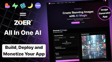 Built a Complete AI Image Generator App in Minutes with Zoer (No Code!) 🚀