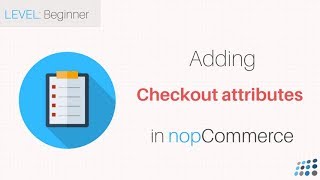 nopCommerce. Adding checkout attributes