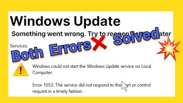 Something went wrong. Try to reopen settings later | Error 1053 The service not respond in a timely