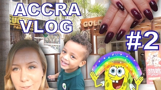 ACCRA VLOG: #2: Senam&#39;s Day Spa, Sponge Bob Takeaway Cup and My Son