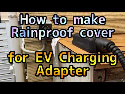 How to make rainproof/waterproof cover for EV Charging Adapter by using plastic drink bottle
