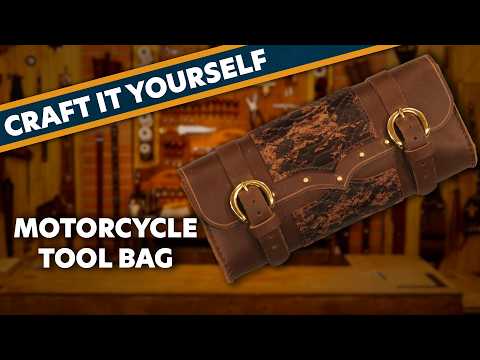 How to Make a Leather Motorcycle Tool Pouch | Intermediate Tutorial