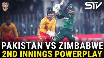 2nd Innings Powerplay | Pakistan vs Zimbabwe | Match 01 | Tri Nation Series | PCB | M3W1U