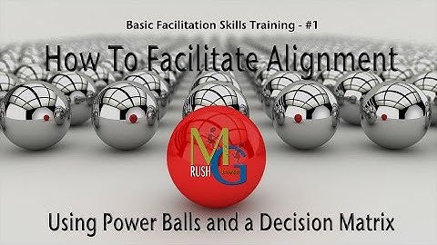 Basic Facilitation Skills: #1 How to Facilitate Alignment using Power Balls and a Decision Matrix