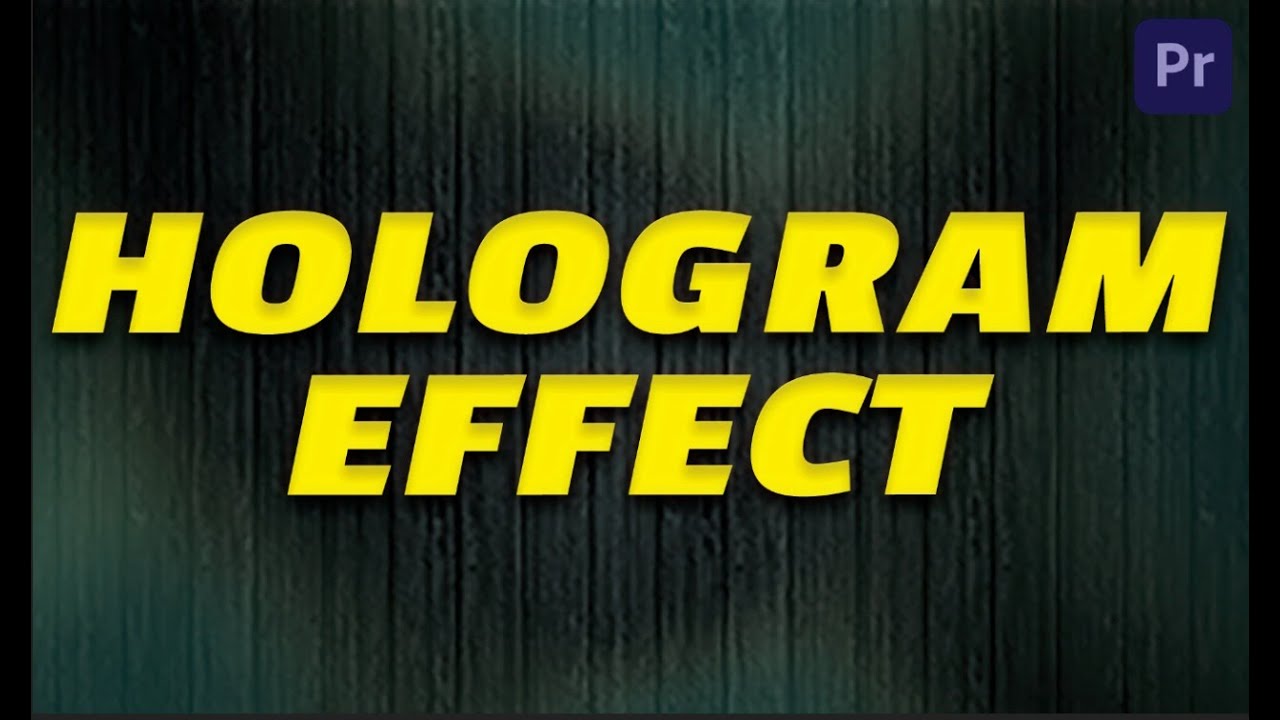 How to Create HOLOGRAM EFFECT in Premiere Pro (Tutorial)
