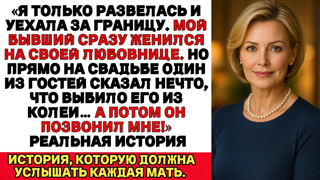После развода мой бывший женился на любовнице , но один из гостей сказал такое, что он побледнел.