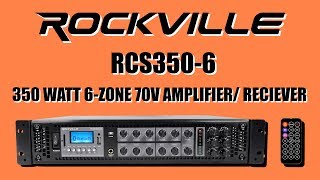 25 SPEAKER 70V SETUP with the ROCKVILLE RCS350-6 350 Watt Multi Zone Amp / Receiver screenshot 1