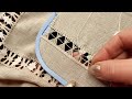 Ажурна ВИШИВКА |Вишиваємо легко| Виконання Мережки| Hand Embroidery Process | Beautiful Design