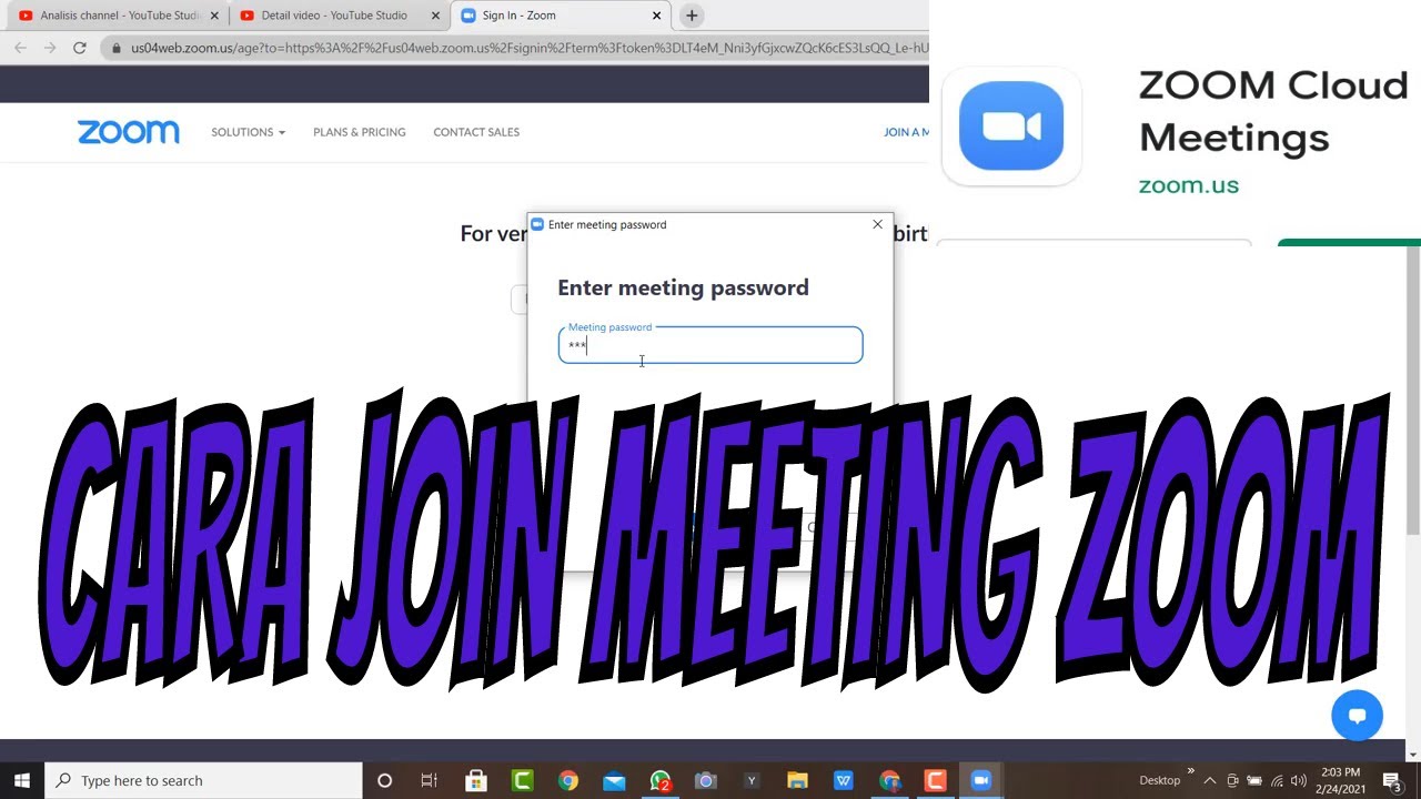 #TUTOR2 CARA BERGABUNG KE ZOOM MEETING | Aplikasi Teknologi dan