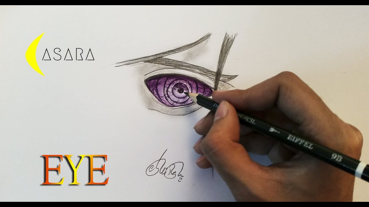 HOW TO DRAW Anime Eye  | Madara Uchia Eyes Tutorial | Draw with CASARA