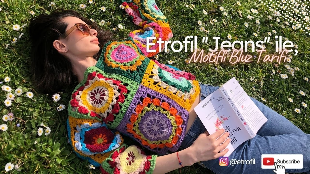 Etrofil Jeans ile Motifli Bluz Örneği