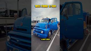 Custom build 1953 Ford C-500 with a map instead of an iPad for a GPS. #truckshow #oldschool