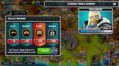 Alien Creeps TD event Class F-Rogue HARD level no reinforcement only flak