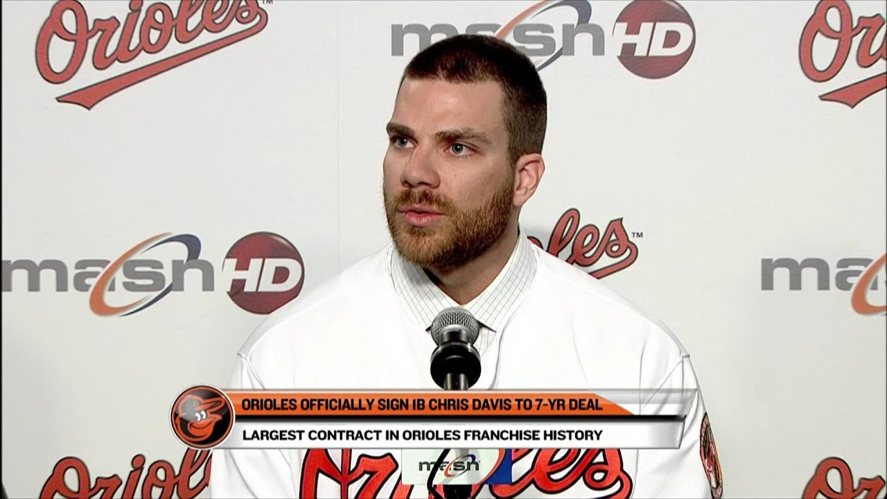 Chris Davis speaks about his historic contract with the Orioles 