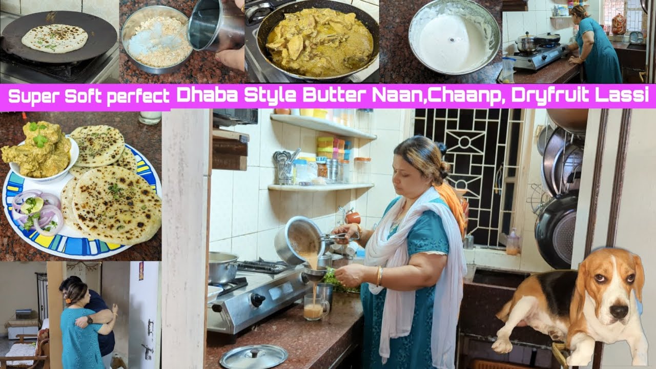 Super Soft Butter Naan, Chaanp, Dryfruit Lassi Special Sunday Lunch Prepared || With Tips and Tricks
