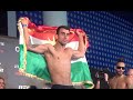 Makwan Amirkhani vs. Masio Fullen weigh-in and staredown