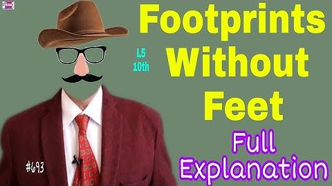 footprints without feet class 10 chapter 5 line by line full Explanation in hindi by vijay Kumar