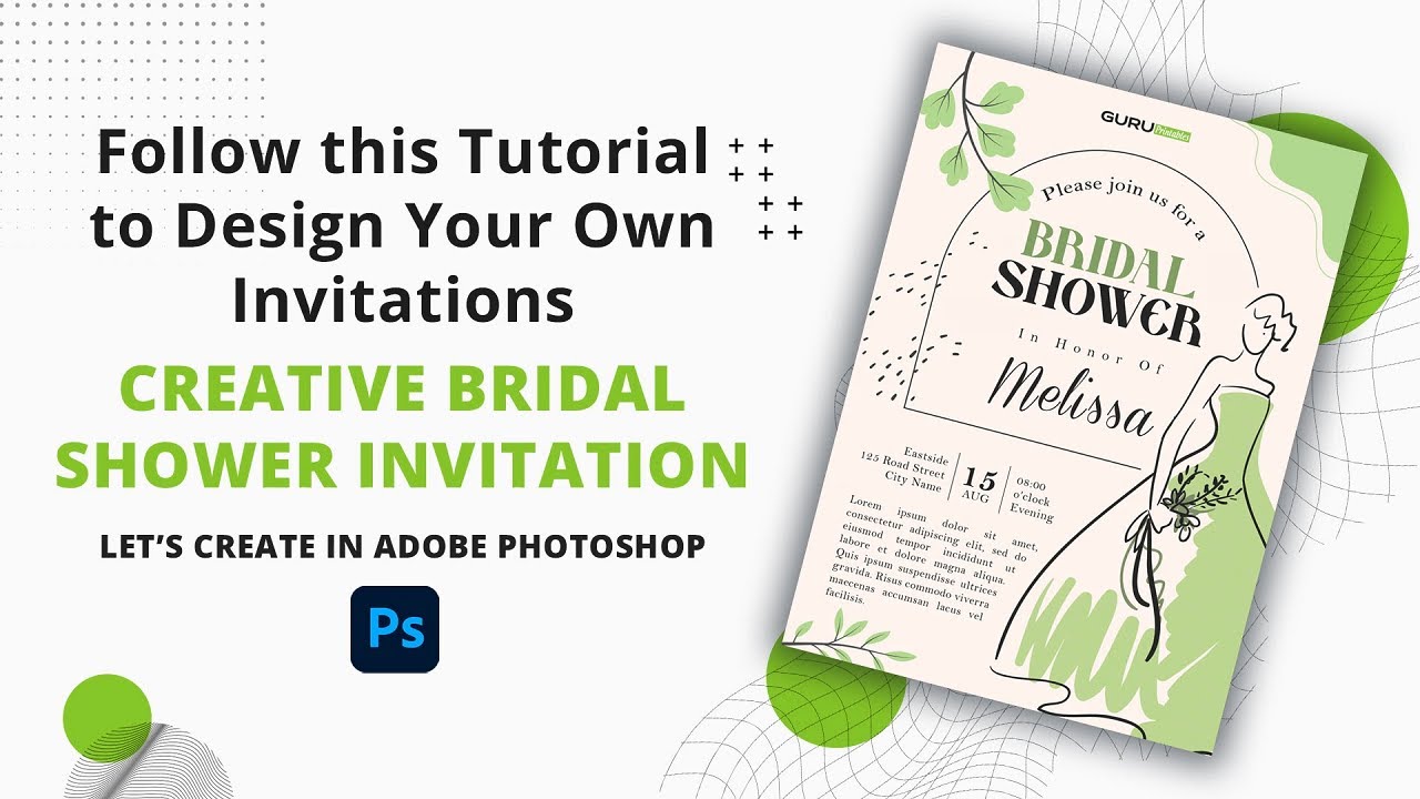 Creative Bridal Shower Invitation Flyer Template in Adobe Photoshop