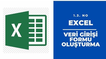 Excel Eğitim - Veri Girişi Formu Oluşturma